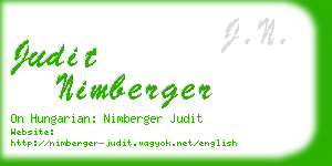 judit nimberger business card